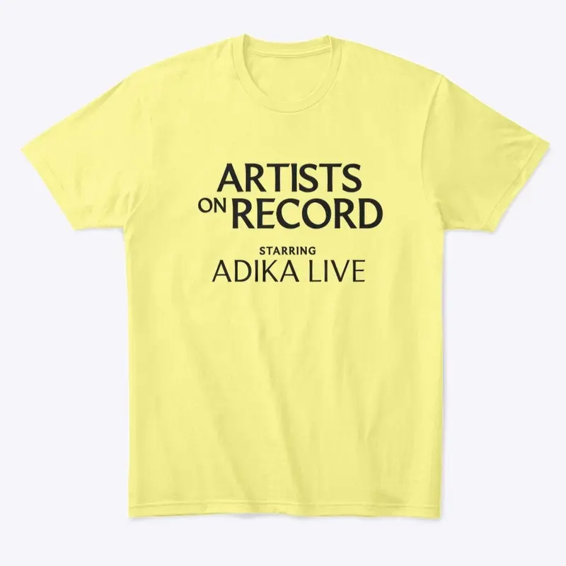 Artists On Record Simple Logo T Shirt 